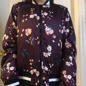 A.n.a Satin jersey jacket Cherry Blossom